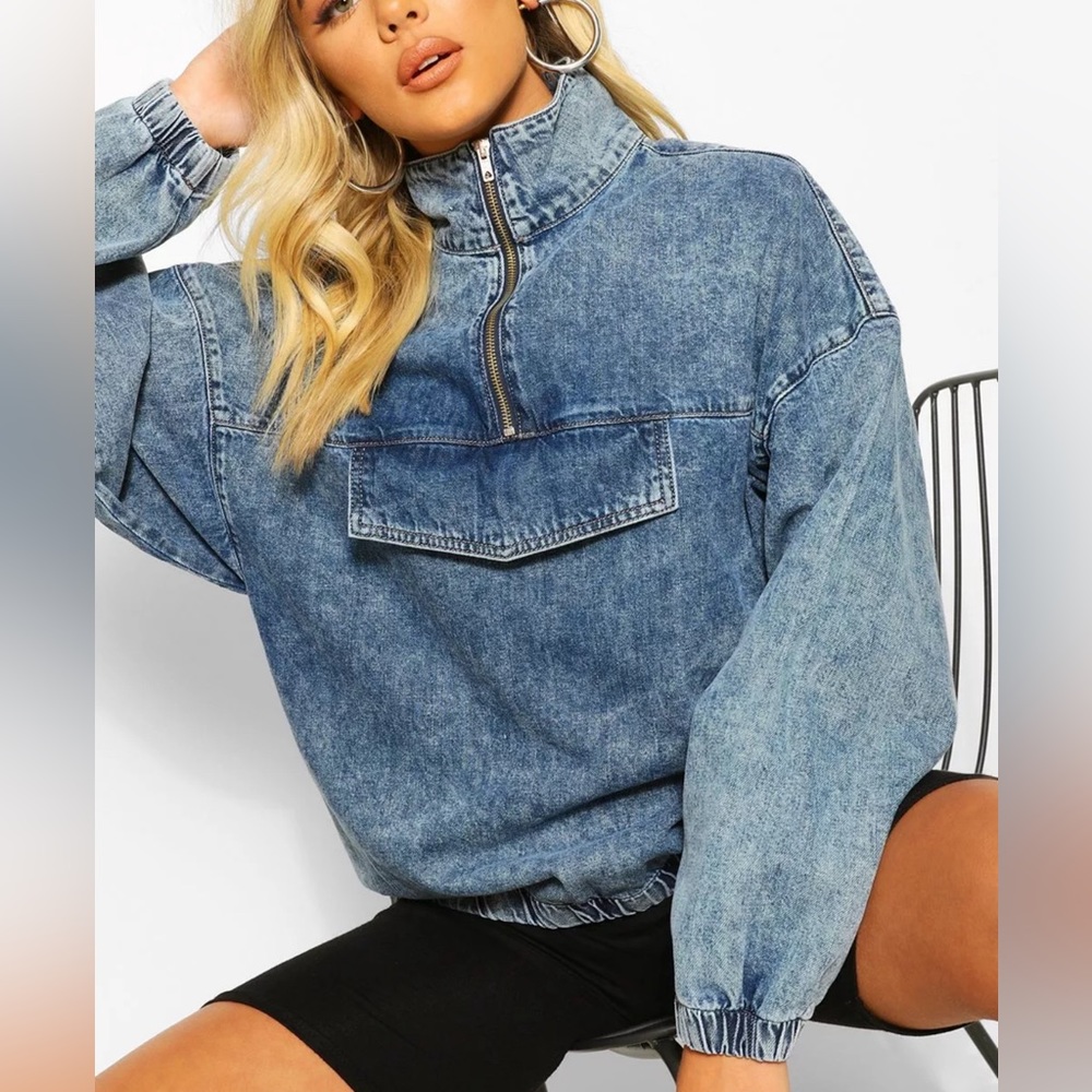Boohoo Denim Pullover